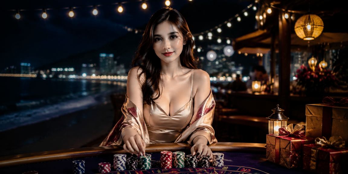 Người chơi theo dõi kèo thể thao tại bãi biển Nha Trang trên điện thoại